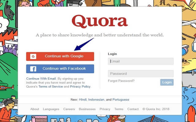 Quora Sign Up