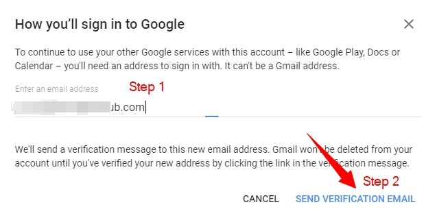 Delete Gmail account permanently