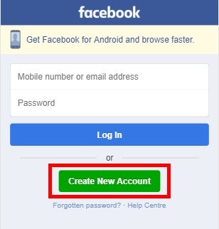 Create New Facebook account in Hindi