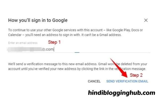 How to recover deleted Gmail account in Hindi