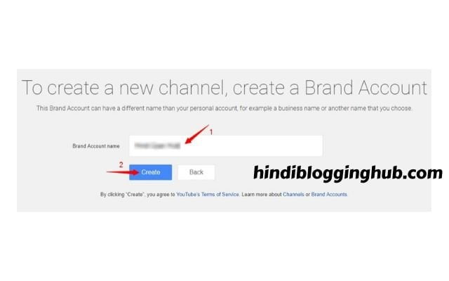 Create YouTube channel in Hindi