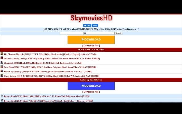 Skymovies web series download