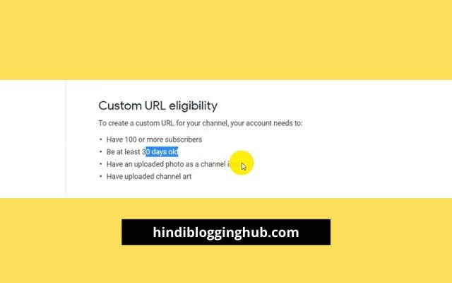 How to get custom URL for YouTube channel