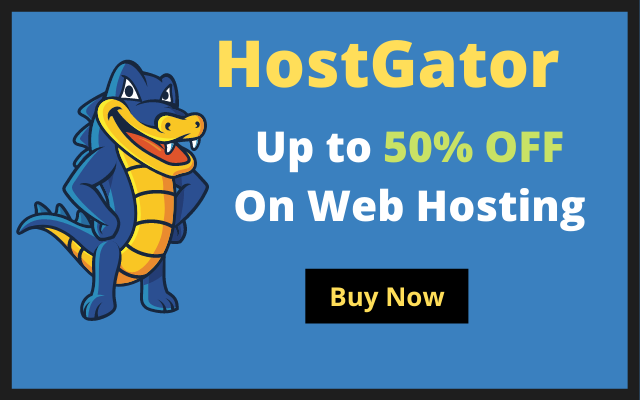 Up to 50% Off On HostGator Web Hosting