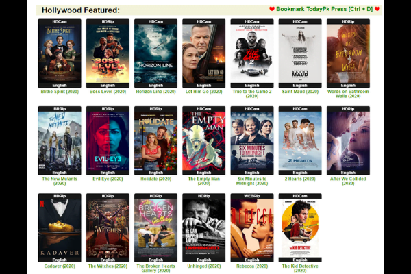 Todaypk 2021 Download Bollywood, Telugu Movies on Todaypk
