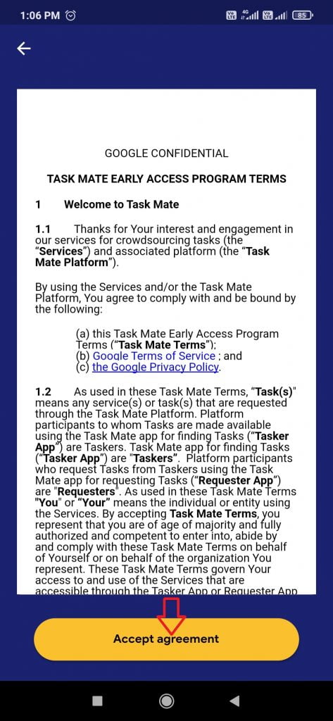 task mate app account kaise create kare