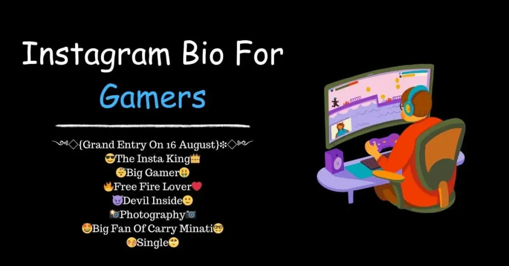 Instagram bio for gamers