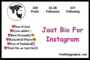 Jaat Bio For Instagram