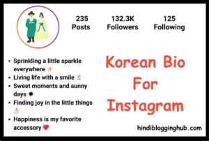 Korean Bio For Instagram