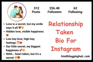 Relationship Taken Bio For Instagram