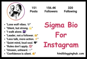 Sigma Bio For Instagram