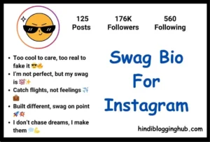 Swag Bio For Instagram